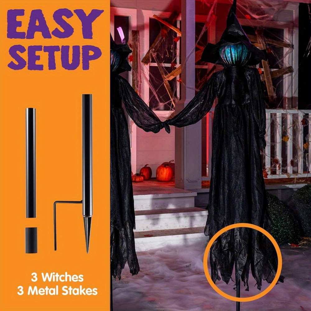 3 Pack 51'' Halloween Witch De - Decor Lighting Pack recensie en prijs