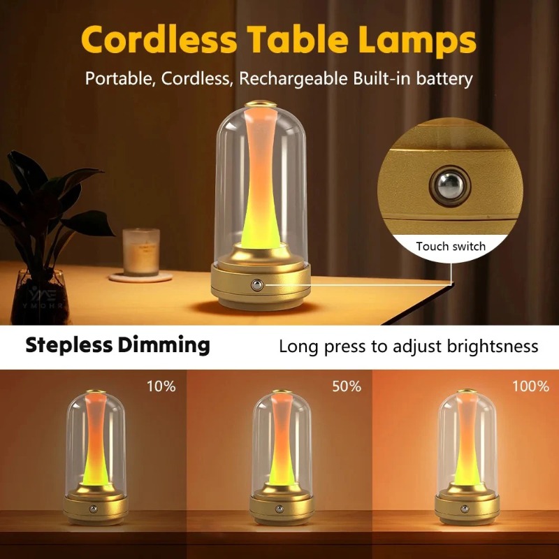 Rechargeable Touch LED Dimmabl - Mushroom Table Lamp recensie en prijs