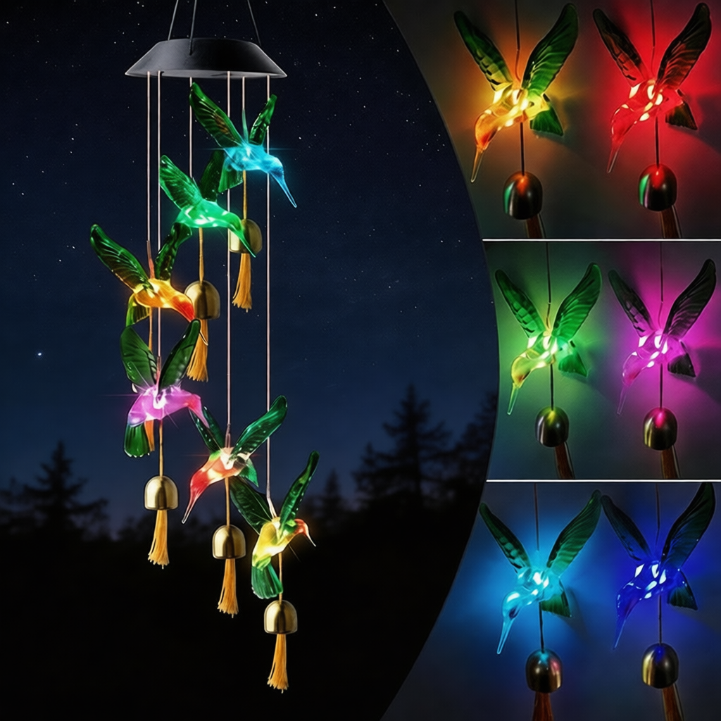 Solar Wind Chime Light Humming - Outdoor Lighting Decor Ideas recensie en prijs