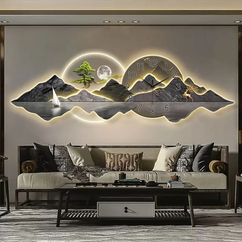 Modern Chinese Painting with C - Lighting Home Decor Wall Clocks recensie en prijs