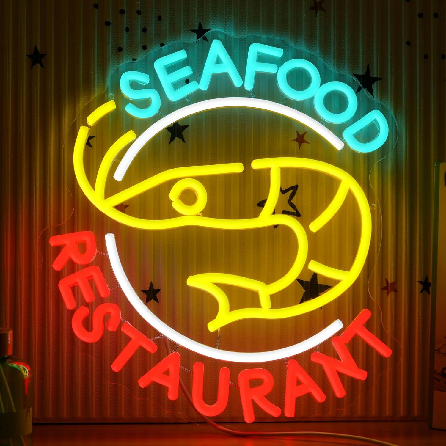 Seafood Restaurant Neon Sign D - Kitchen Decor Lighting recensie en prijs