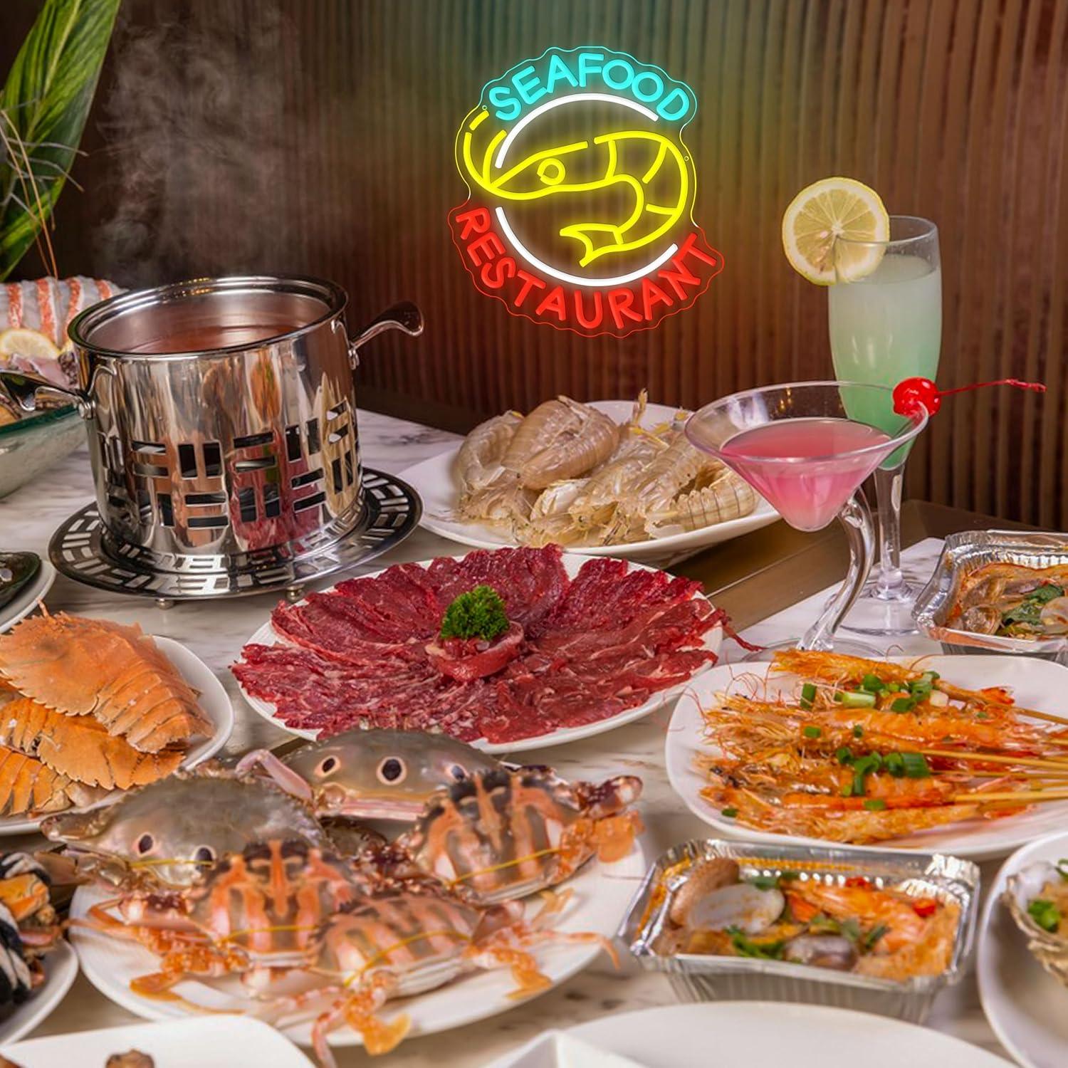 Seafood Restaurant Neon Sign D - Kitchen Decor Lighting recensie en prijs
