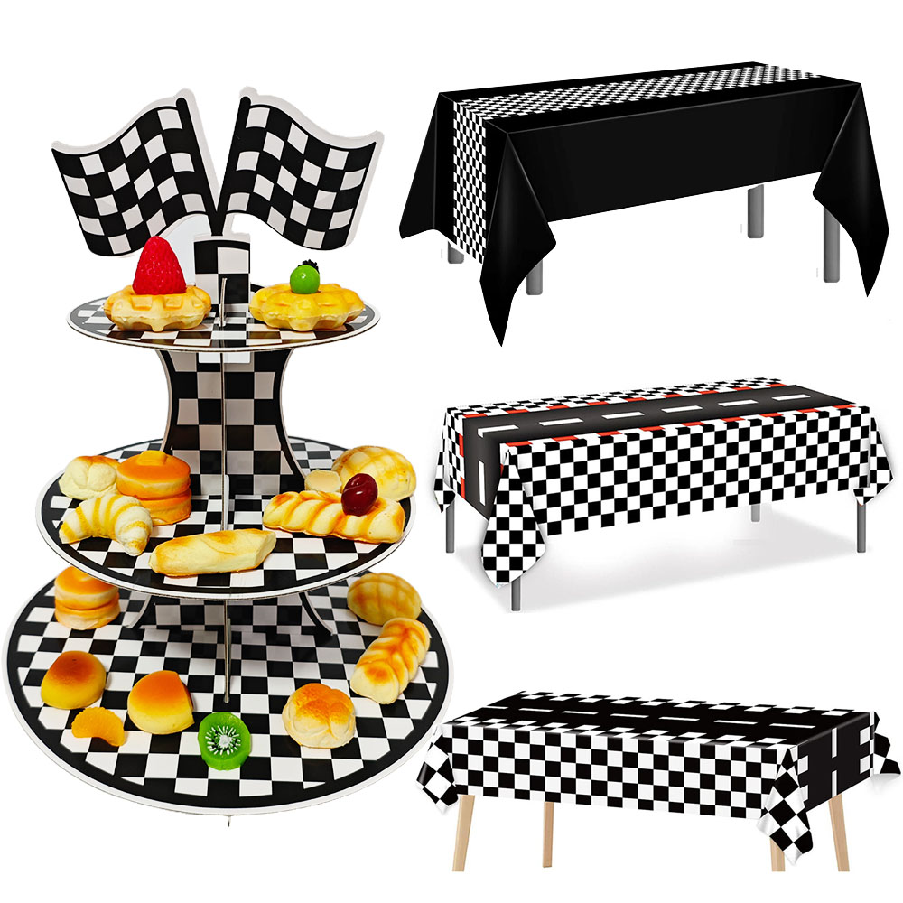 Racing Car Theme 3-Tier Round  - Lighting Mcqueen Decor recensie en prijs