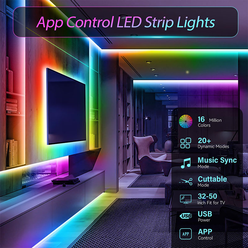 USB RGB LED Strip SMD3535 With - Lighting Bolt Decor recensie en prijs