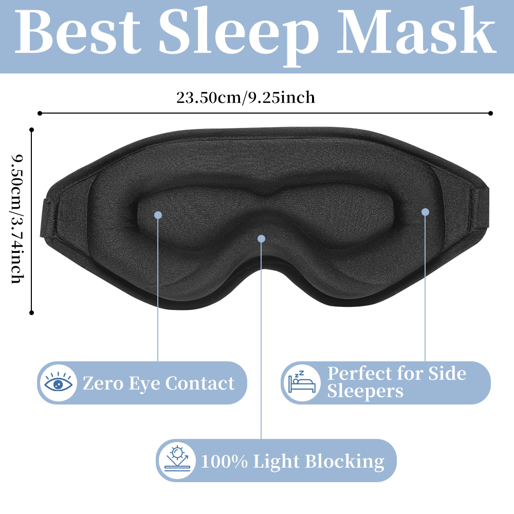 3D Soft Padded Sleeping Mask,  - Lighting Jockey recensie en prijs