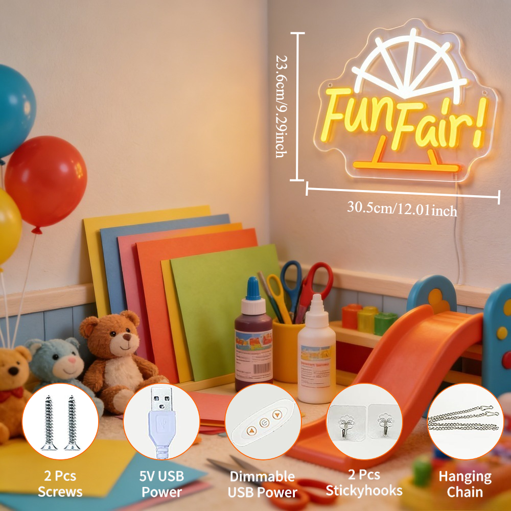 Fun Fair LED Neon Light for Wa - Outdoor Lighting Decor Ideas recensie en prijs