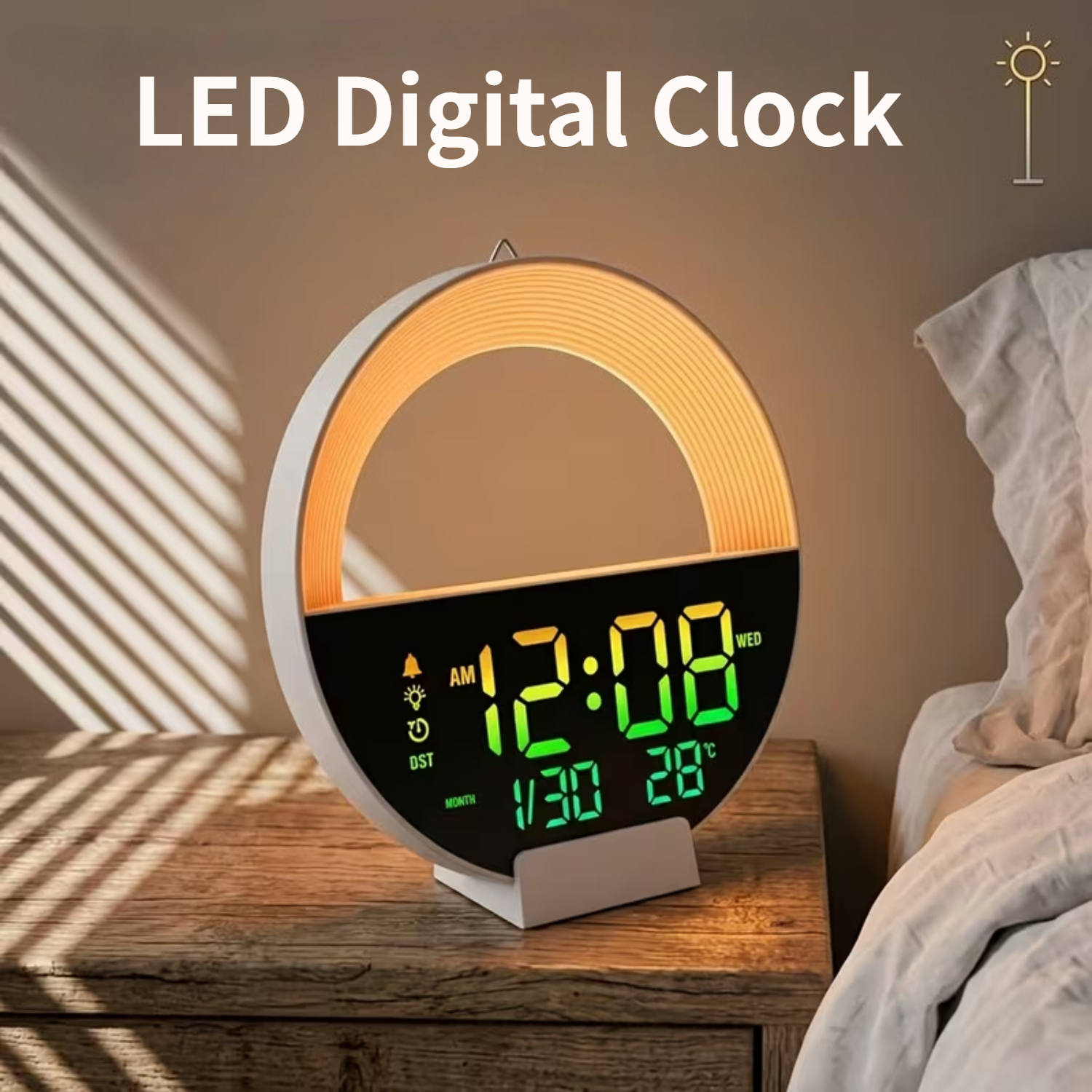 LED Digital Clock with Remote  - Lighting Home Decor Wall Clocks recensie en prijs