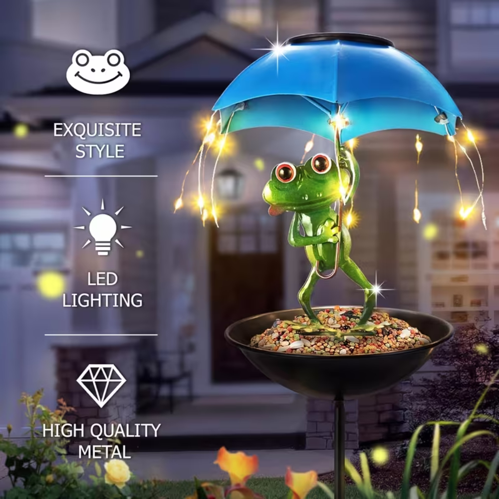Solar Bird Feeder Metal Outdoo - Outdoor Lighting Decor Ideas recensie en prijs