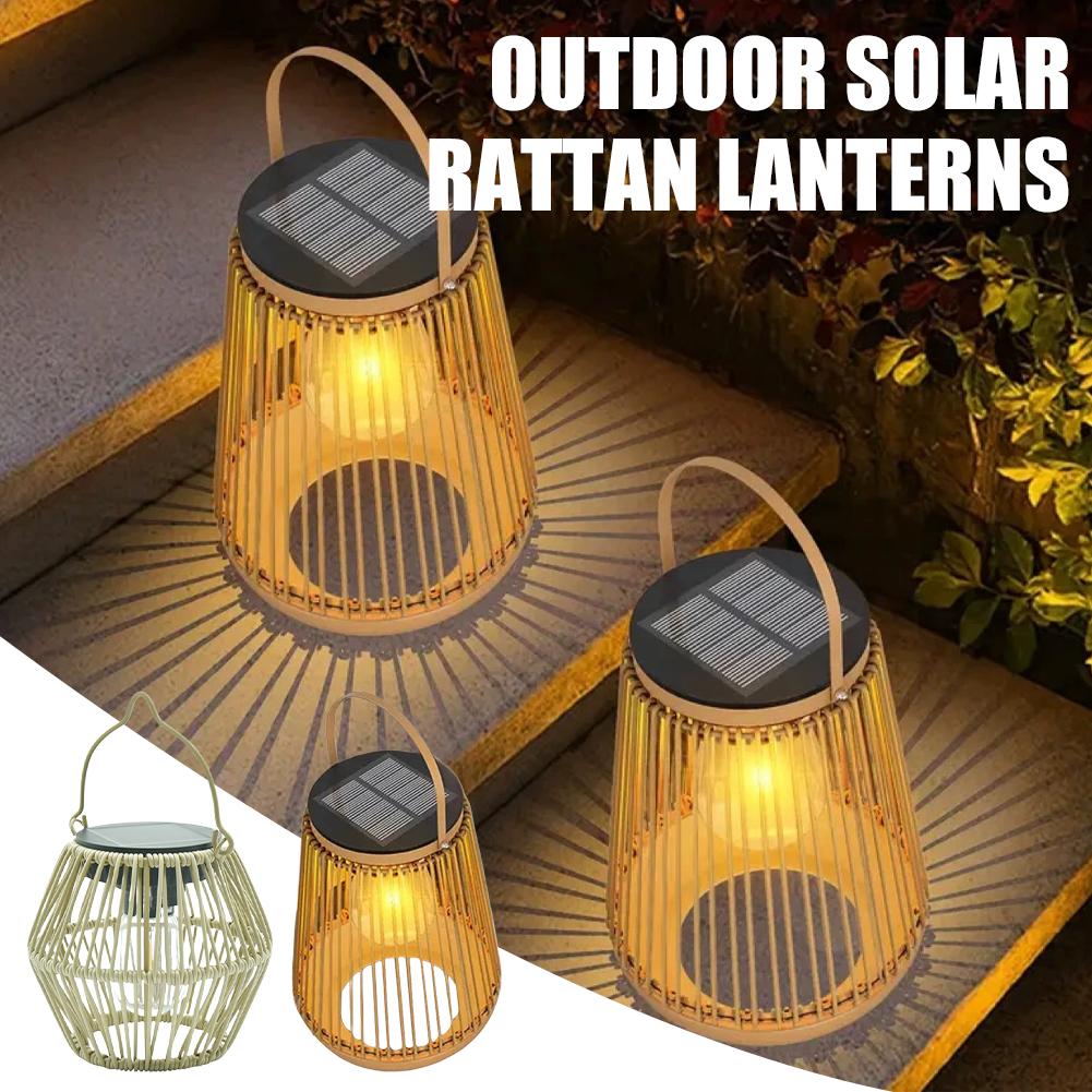 IP65 Waterproof Solar Rattan L - Garden Lighting Decor recensie en prijs