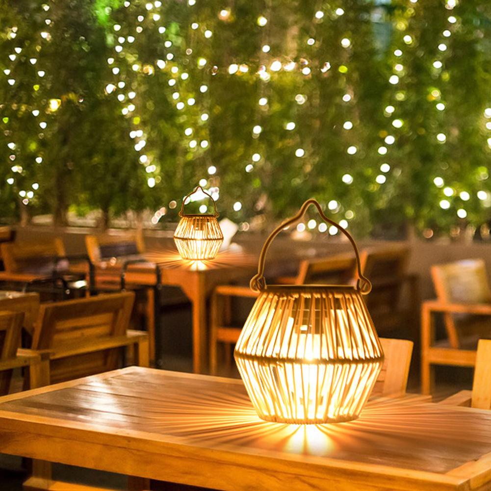 IP65 Waterproof Solar Rattan L - Garden Lighting Decor recensie en prijs