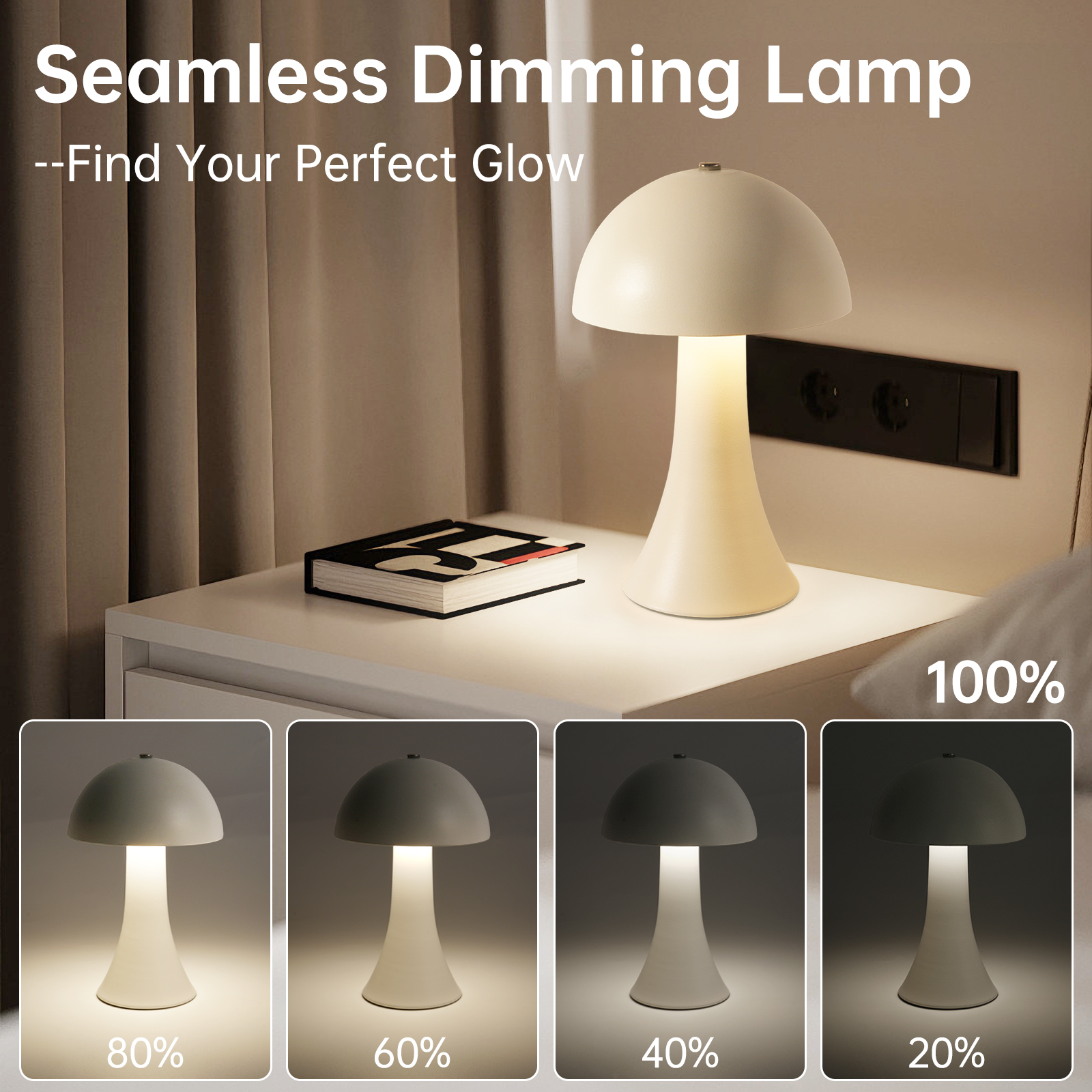 Rechargeable New LED Table Lam - Mushroom Table Lamp recensie en prijs