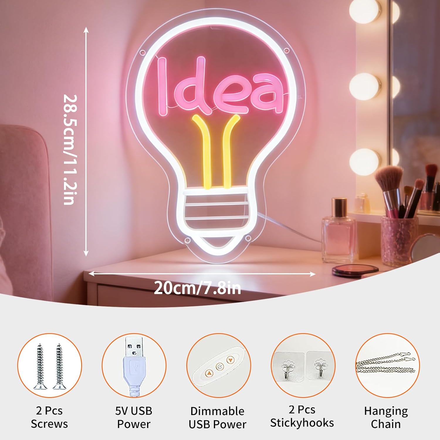 Idea Neon Sign USB Powered LED - Outdoor Lighting Decor Ideas recensie en prijs