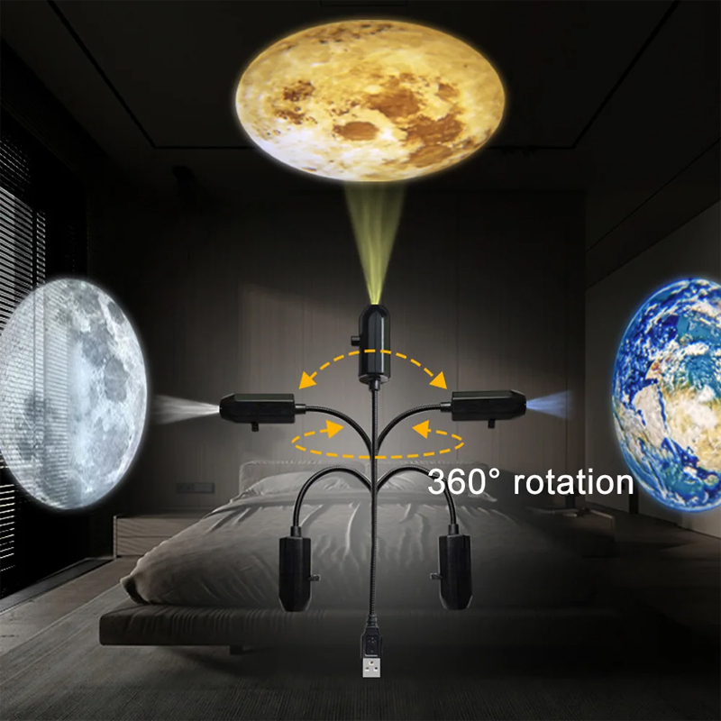 USB Ceiling Moon Earth Project - Sunset Lamp Projection recensie en prijs