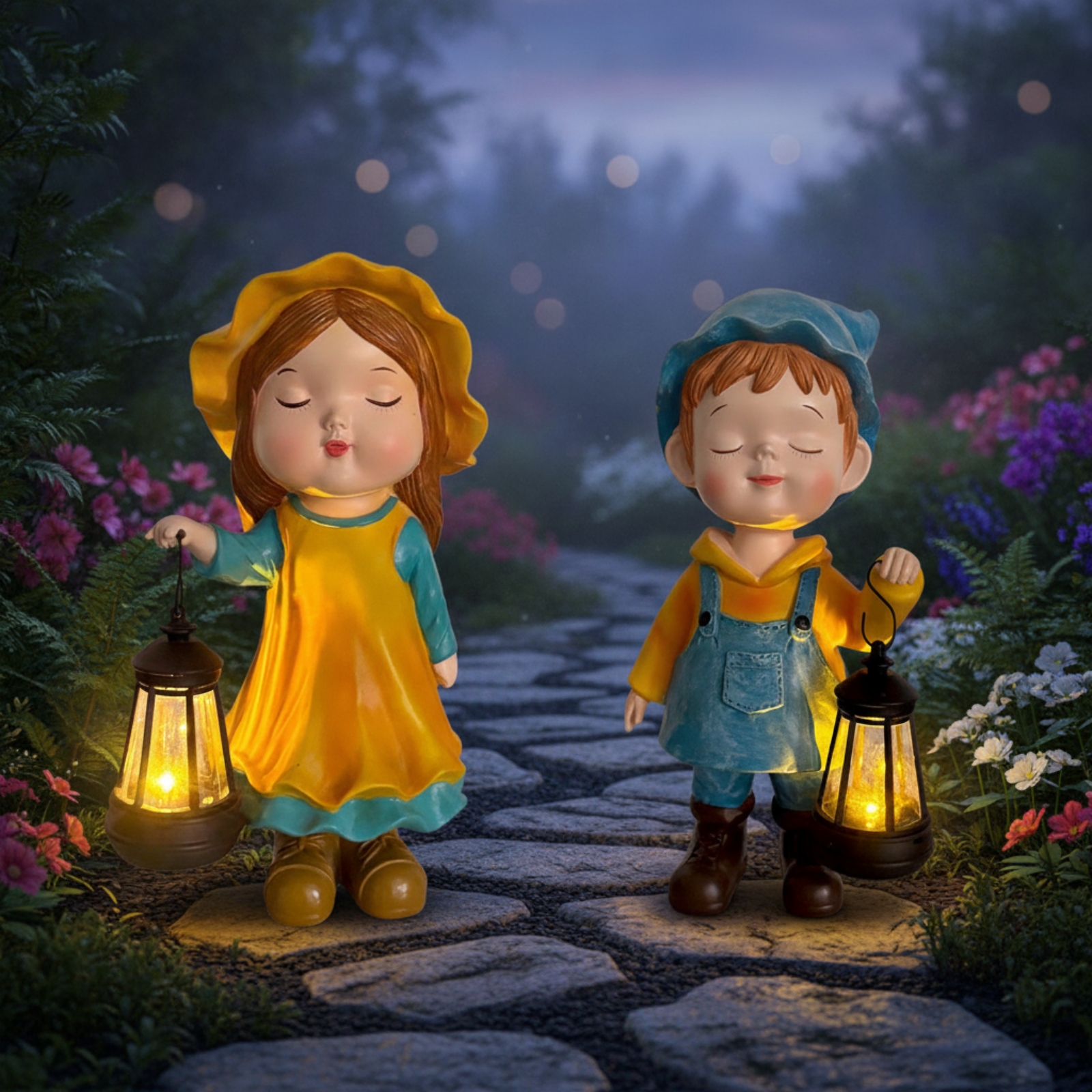 Child Statue with Lantern Ligh - Garden Lighting Decor recensie en prijs