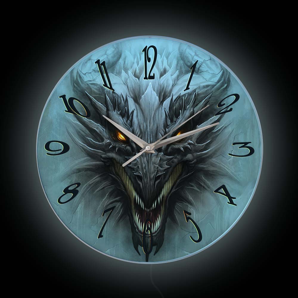 Gothic Evil Dragon Head Lumino - Lighting Home Decor Wall Clocks recensie en prijs