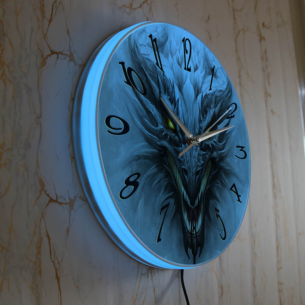 Gothic Evil Dragon Head Lumino - Lighting Home Decor Wall Clocks recensie en prijs
