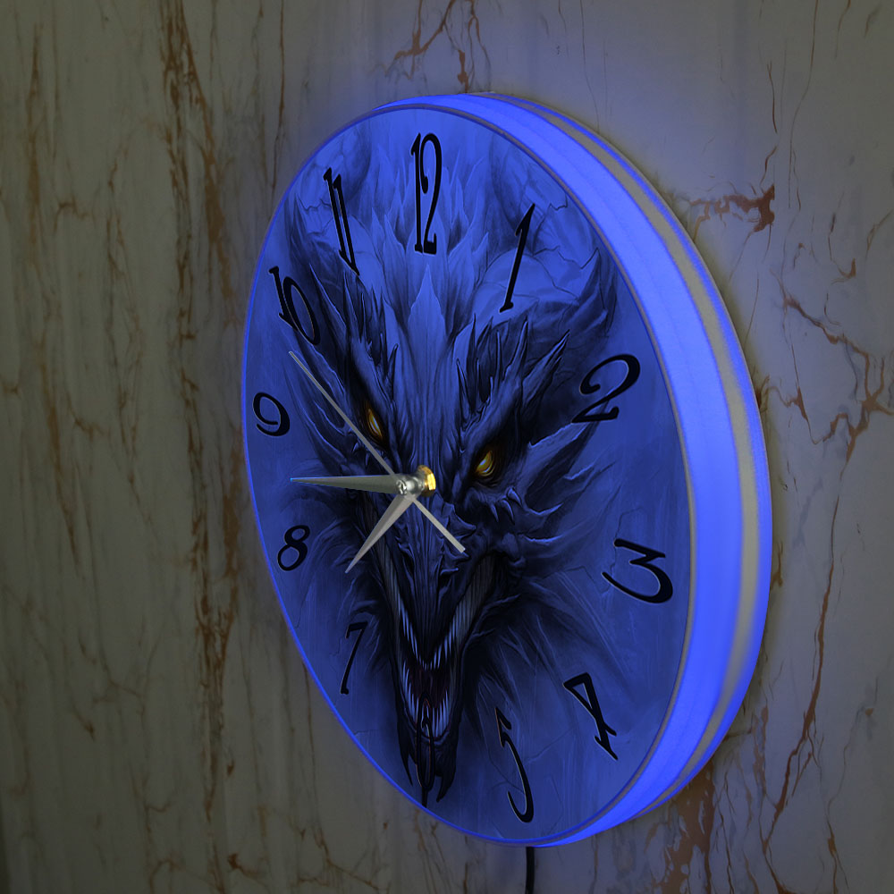 Gothic Evil Dragon Head Lumino - Lighting Home Decor Wall Clocks recensie en prijs