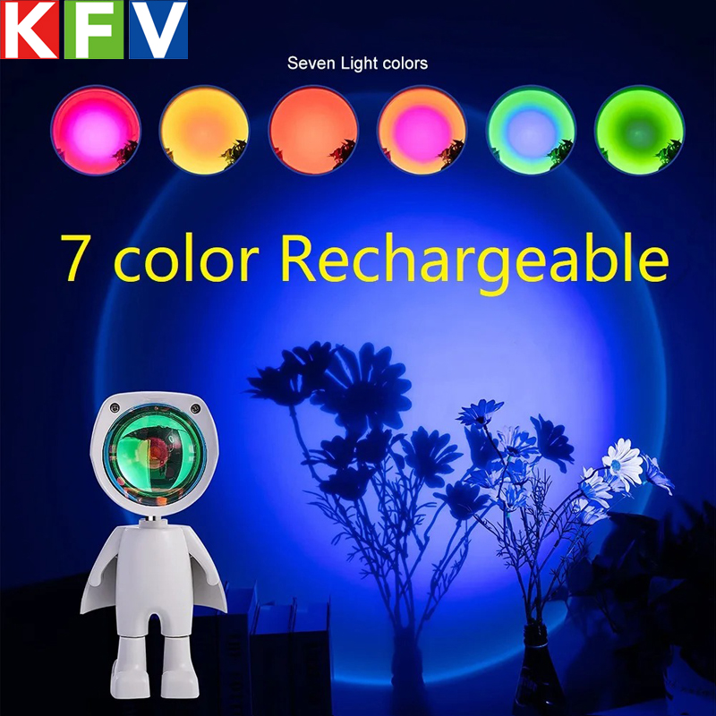 Astronaut Robot Rainbow Projec - Sunset Lamp Projection recensie en prijs
