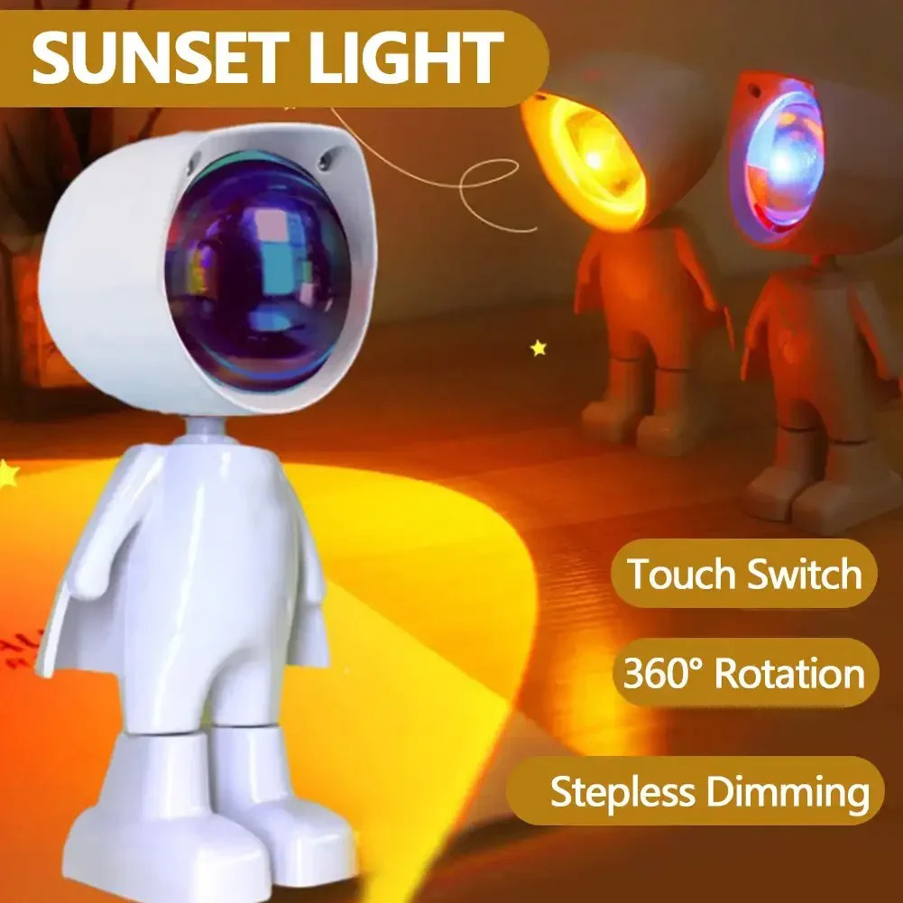 Astronaut Robot Rainbow Projec - Sunset Lamp Projection recensie en prijs