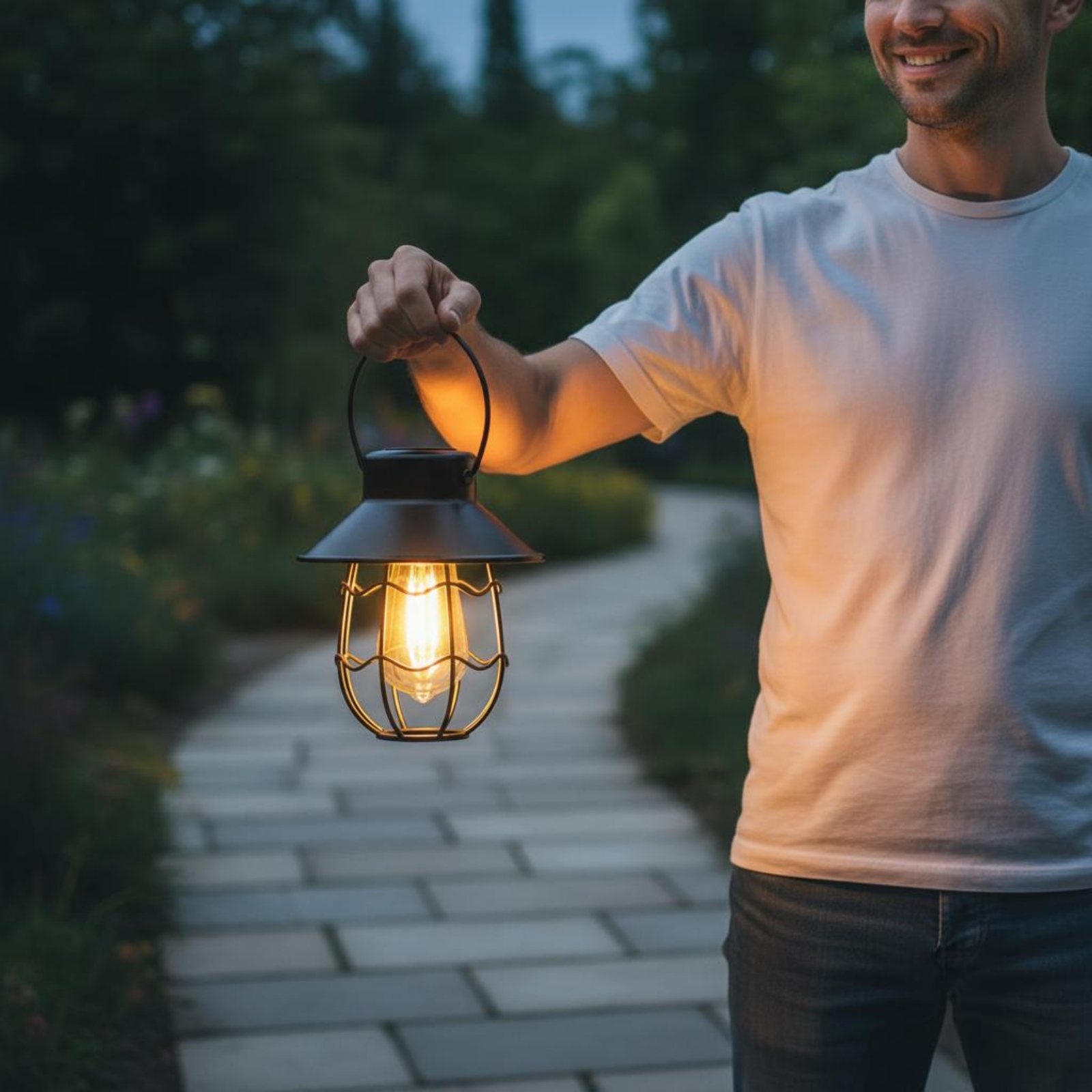 Wavy Frame Lantern Energy Savi - Garden Lighting Decor recensie en prijs