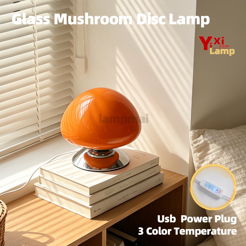 Murano Glass Mushroom Disc Lam - Mushroom Table Lamp recensie en prijs