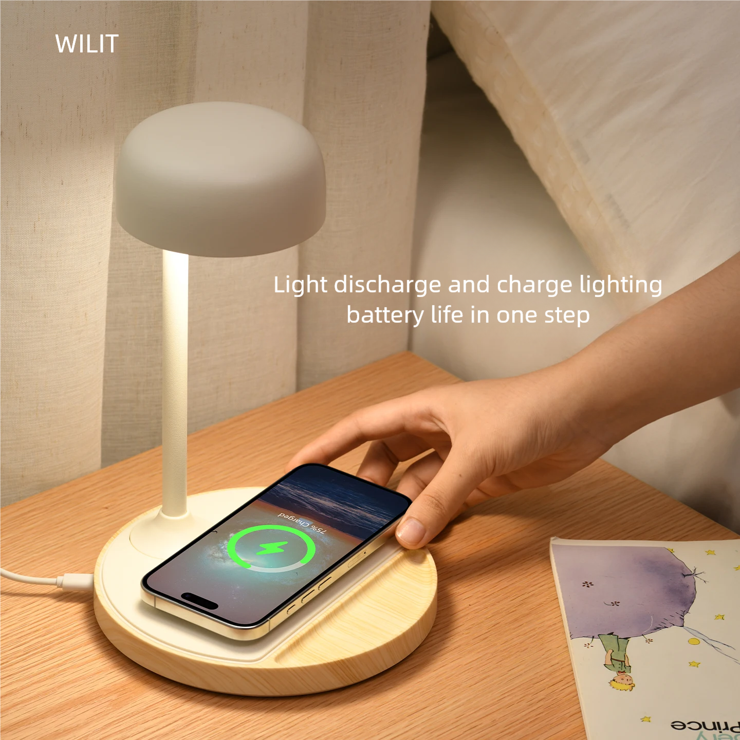 WILIT LED Desk Lamp with Wirel - Lighting Decor Room recensie en prijs