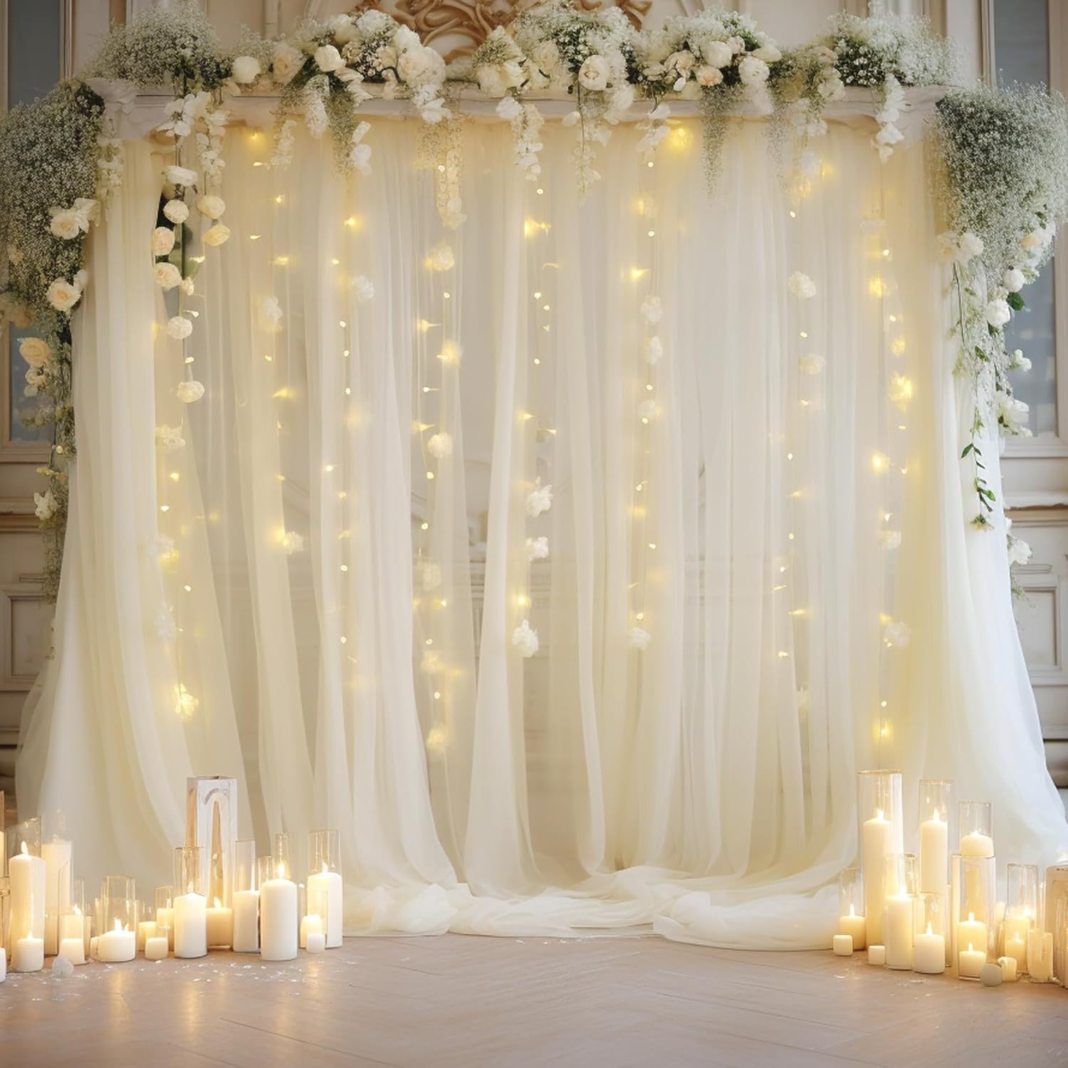 1 Pack Wedding Tulle Backdrop  - Decor Lighting Pack recensie en prijs
