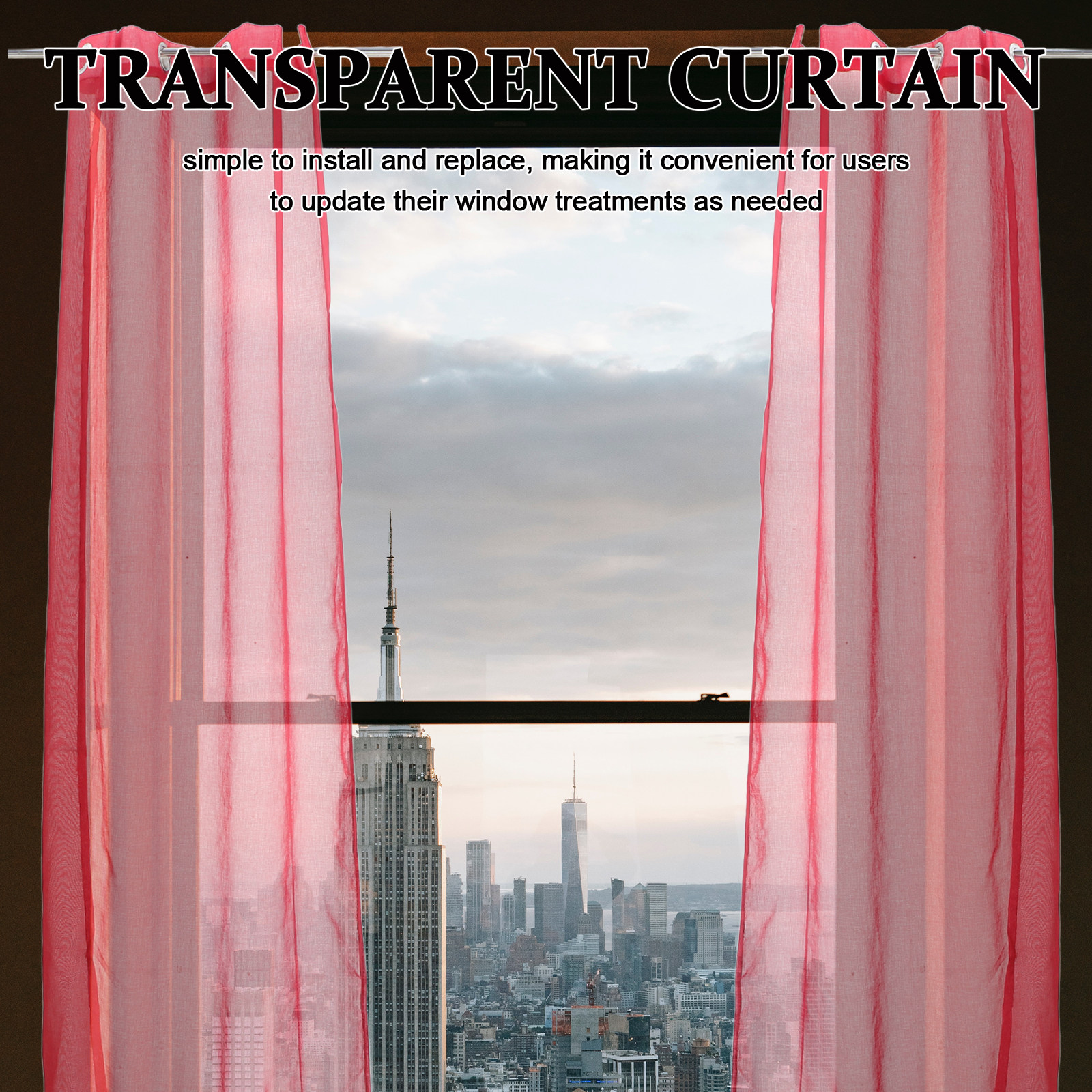 2Pcs Sheer Christmas Curtains  - Kitchen Decor Lighting recensie en prijs