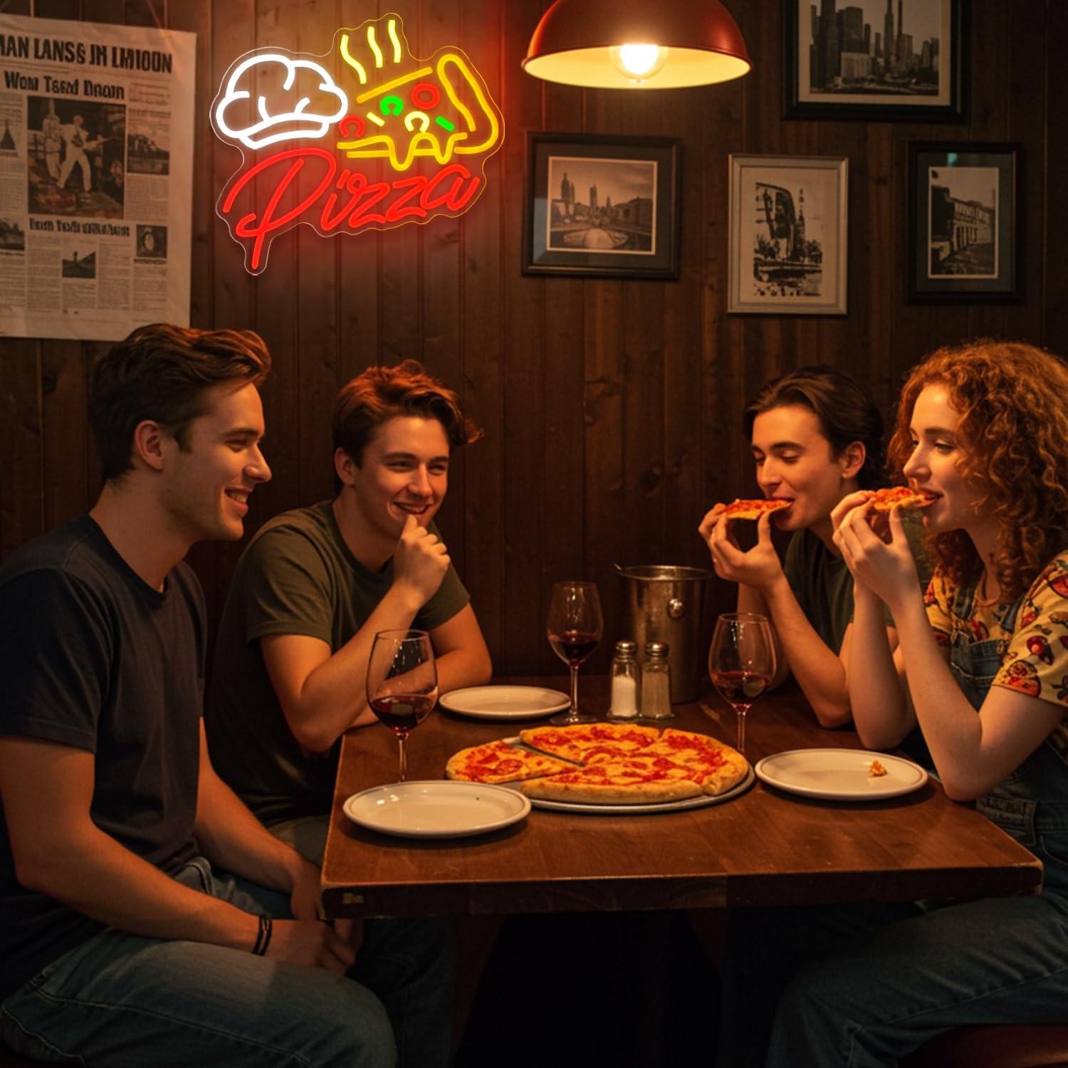 Pizza Neon Sign Colorful Pizza - Kitchen Decor Lighting recensie en prijs