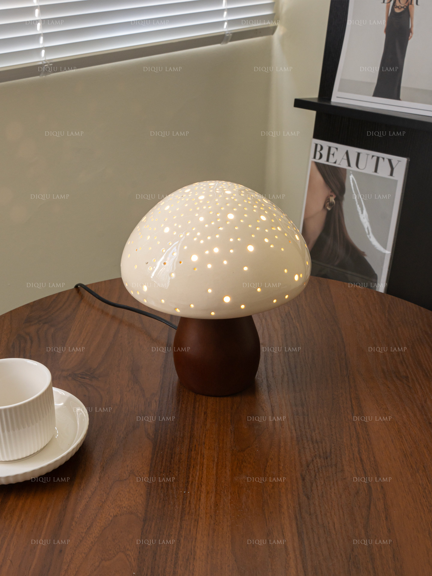 Medieval style mushroom cerami - Mushroom Table Lamp recensie en prijs