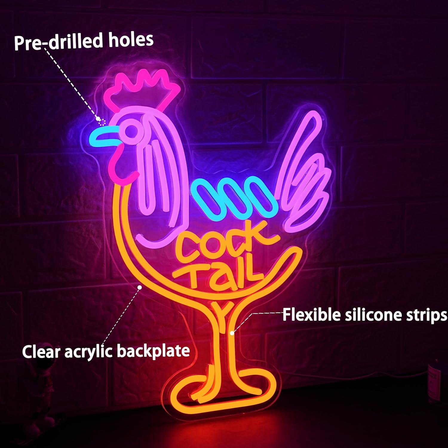 Cocktail Neon Sign USB Dimmabl - Kitchen Decor Lighting recensie en prijs