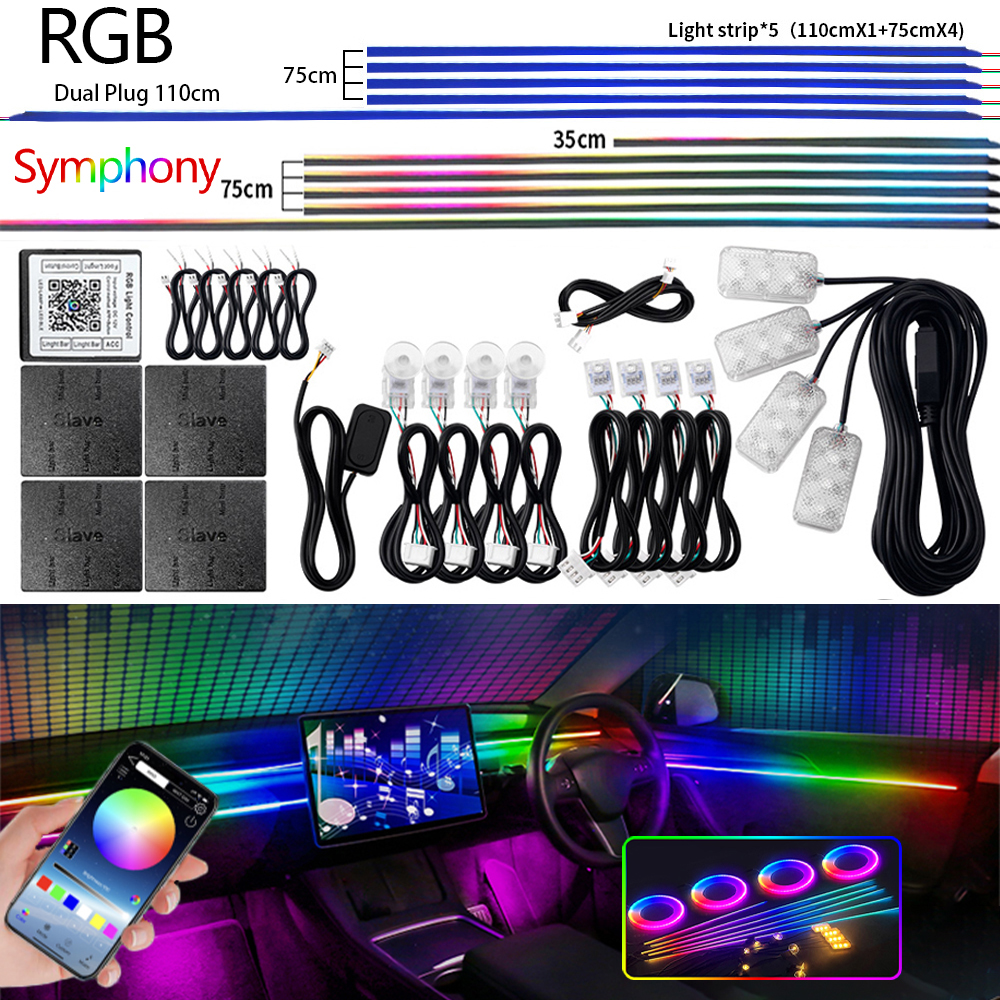 Universal Led Car Ambient Ligh - Lighting Bolt Decor recensie en prijs