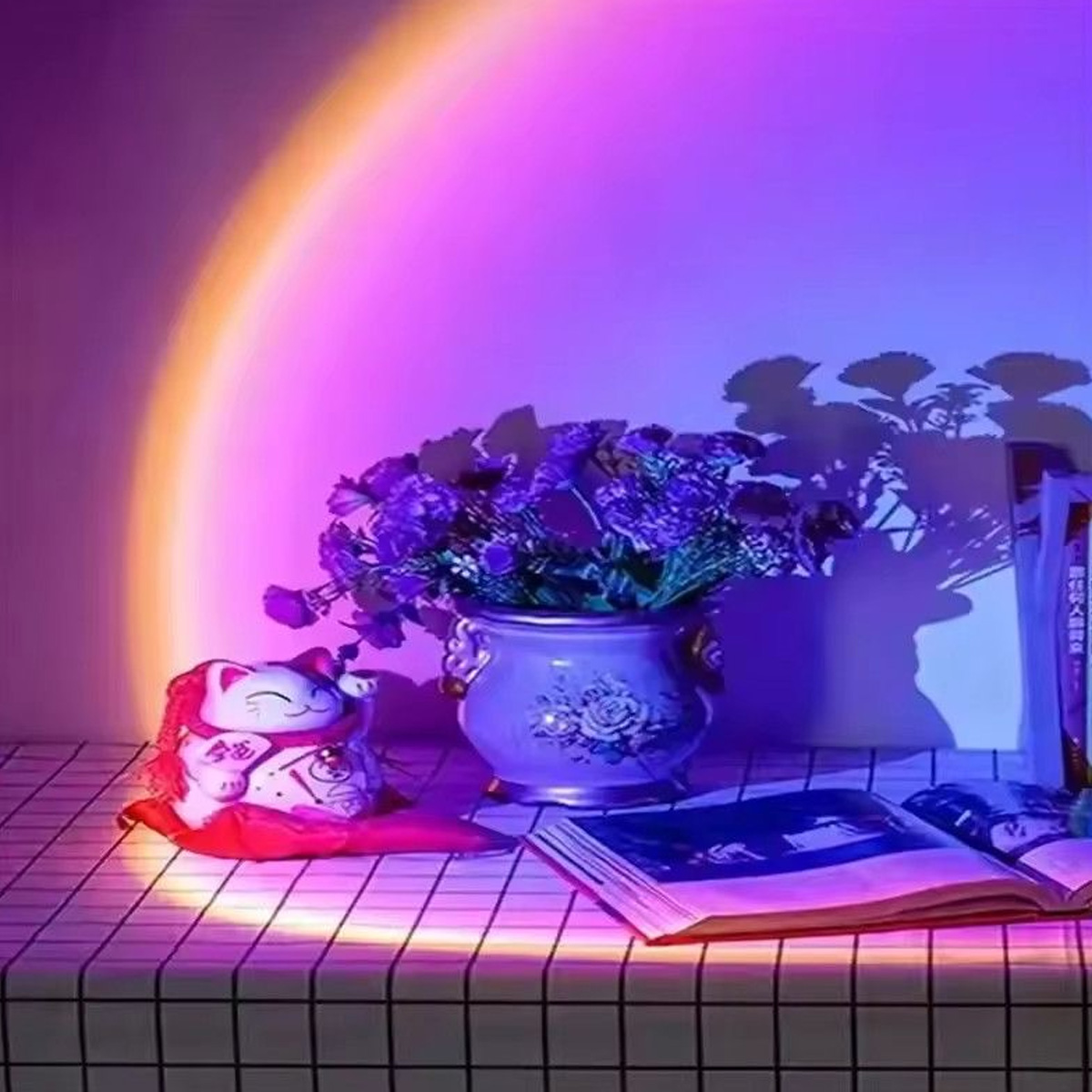 LED Rainbow Sunset Projection  - Sunset Lamp Projection recensie en prijs