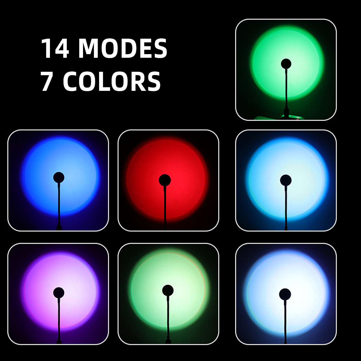 LED Rainbow Sunset Projection  - Sunset Lamp Projection recensie en prijs