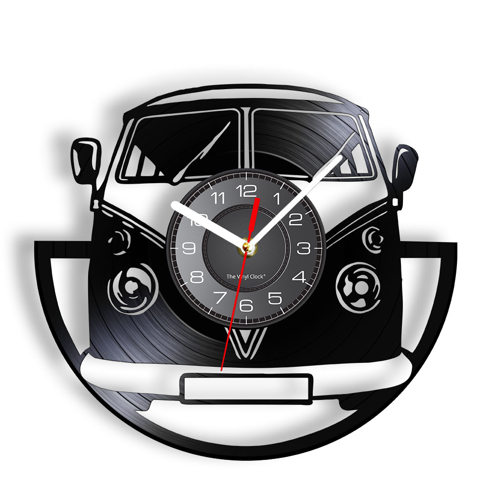 Minibus Vintage Vinyl Record W - Lighting Home Decor Wall Clocks recensie en prijs