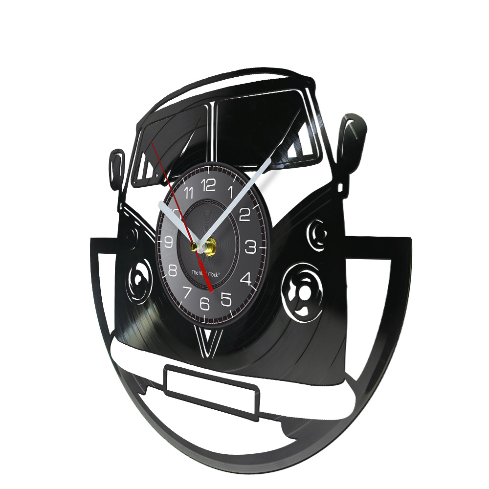 Minibus Vintage Vinyl Record W - Lighting Home Decor Wall Clocks recensie en prijs