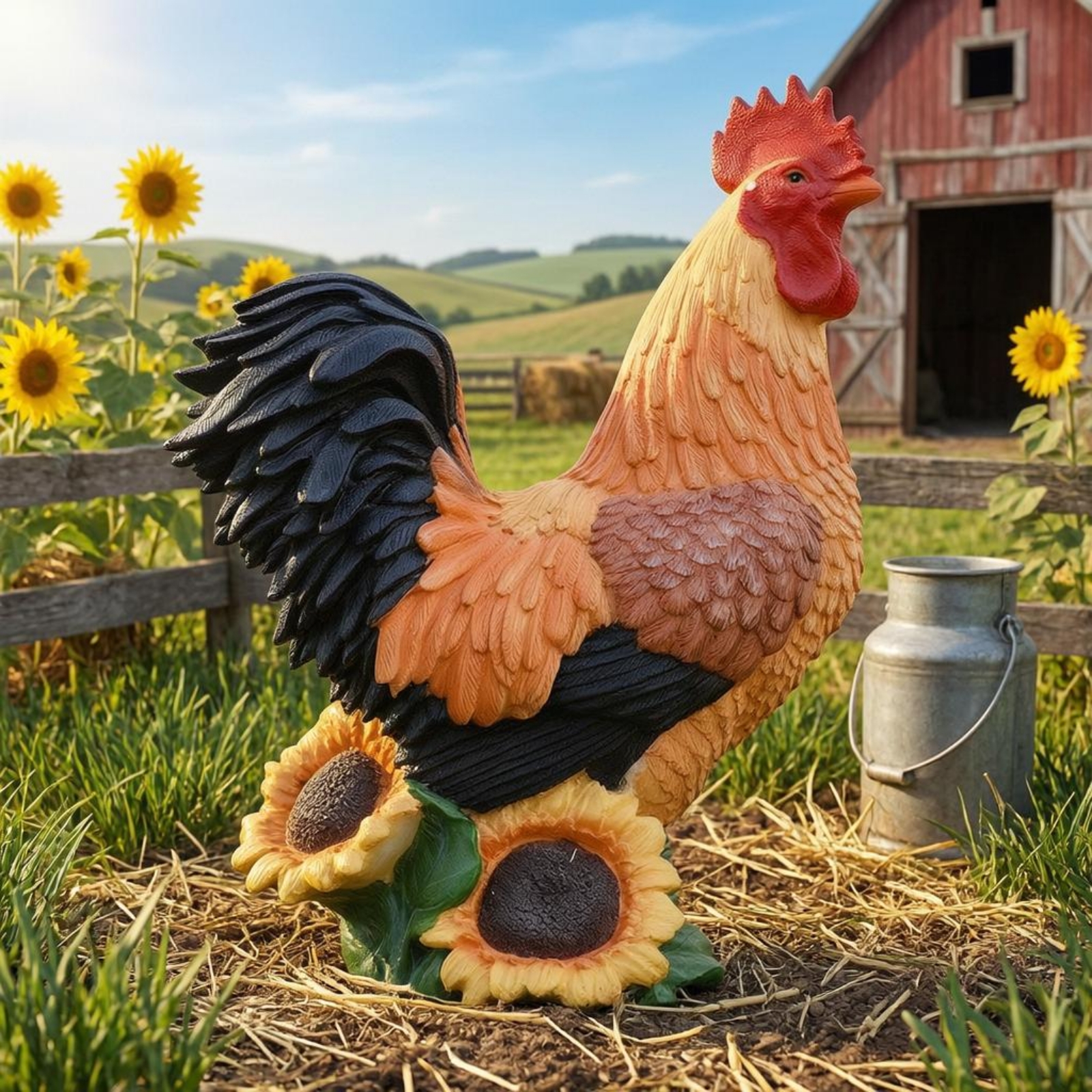 Solar Chicken Garden Sculpture - Outdoor Lighting Decor Ideas recensie en prijs